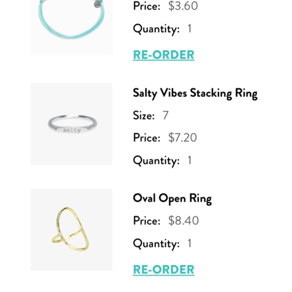 *sold on ebay* 6 Rings  PURA VIDA Moonstone Mood Wave Salty Pearl Oval Size 6/7 - Picture 6 of 8